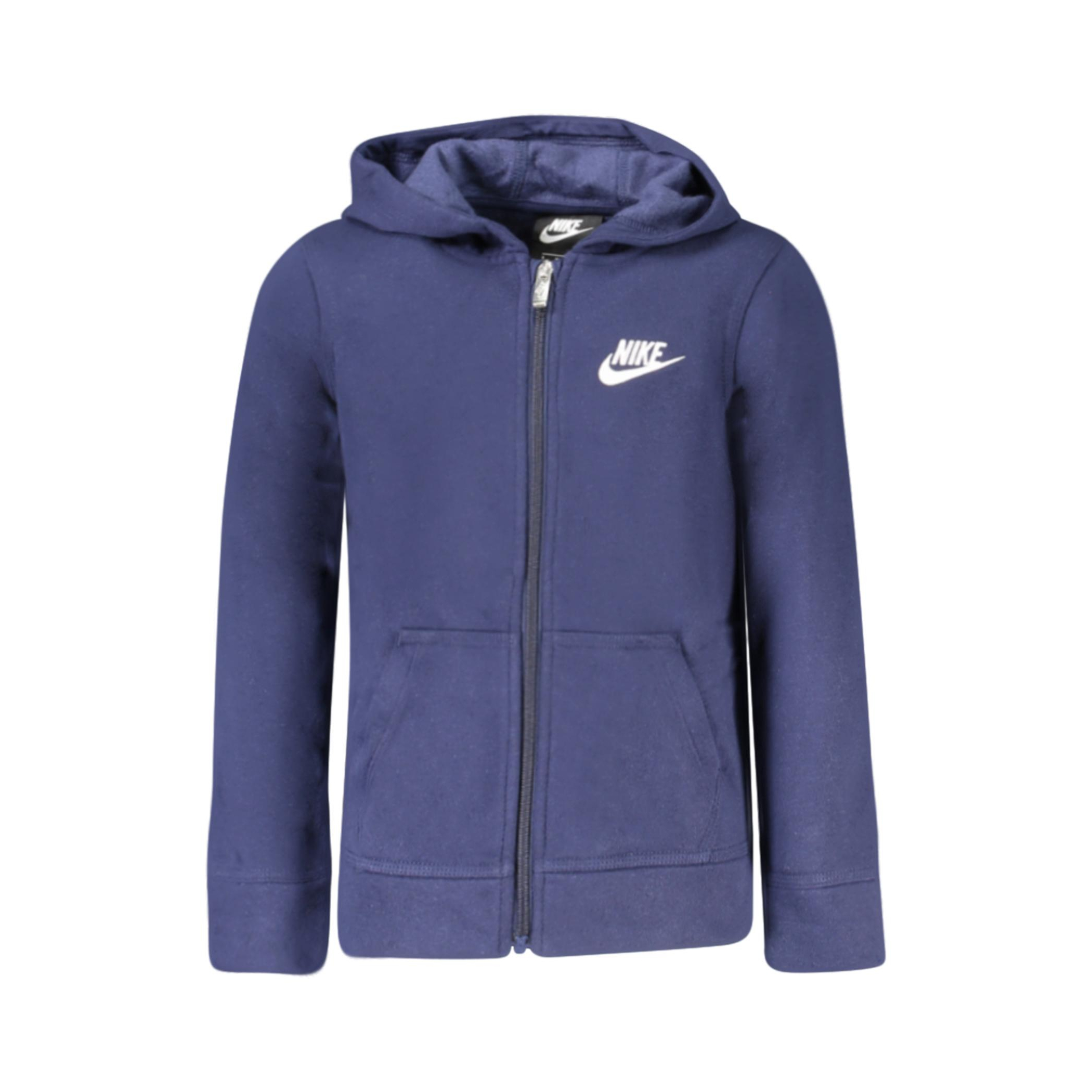 Снимка на Детски суитшър с цип , син NIKE