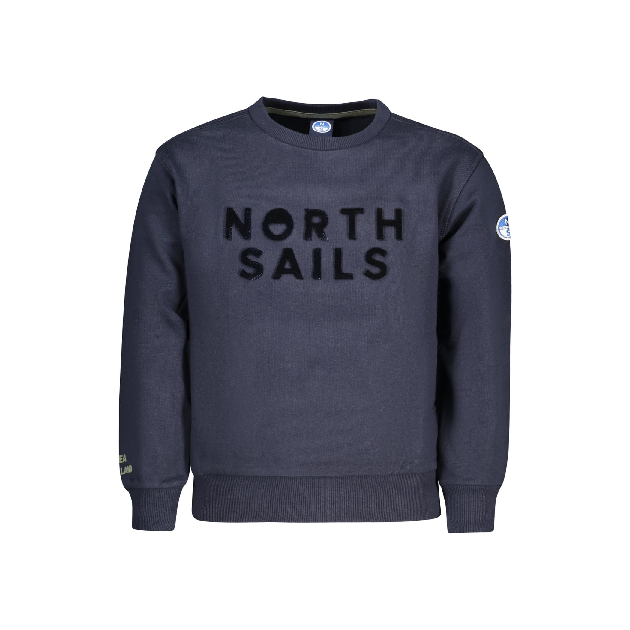Снимка на Детски суитшър с цип в синьо със серия  NORTH SAILS
