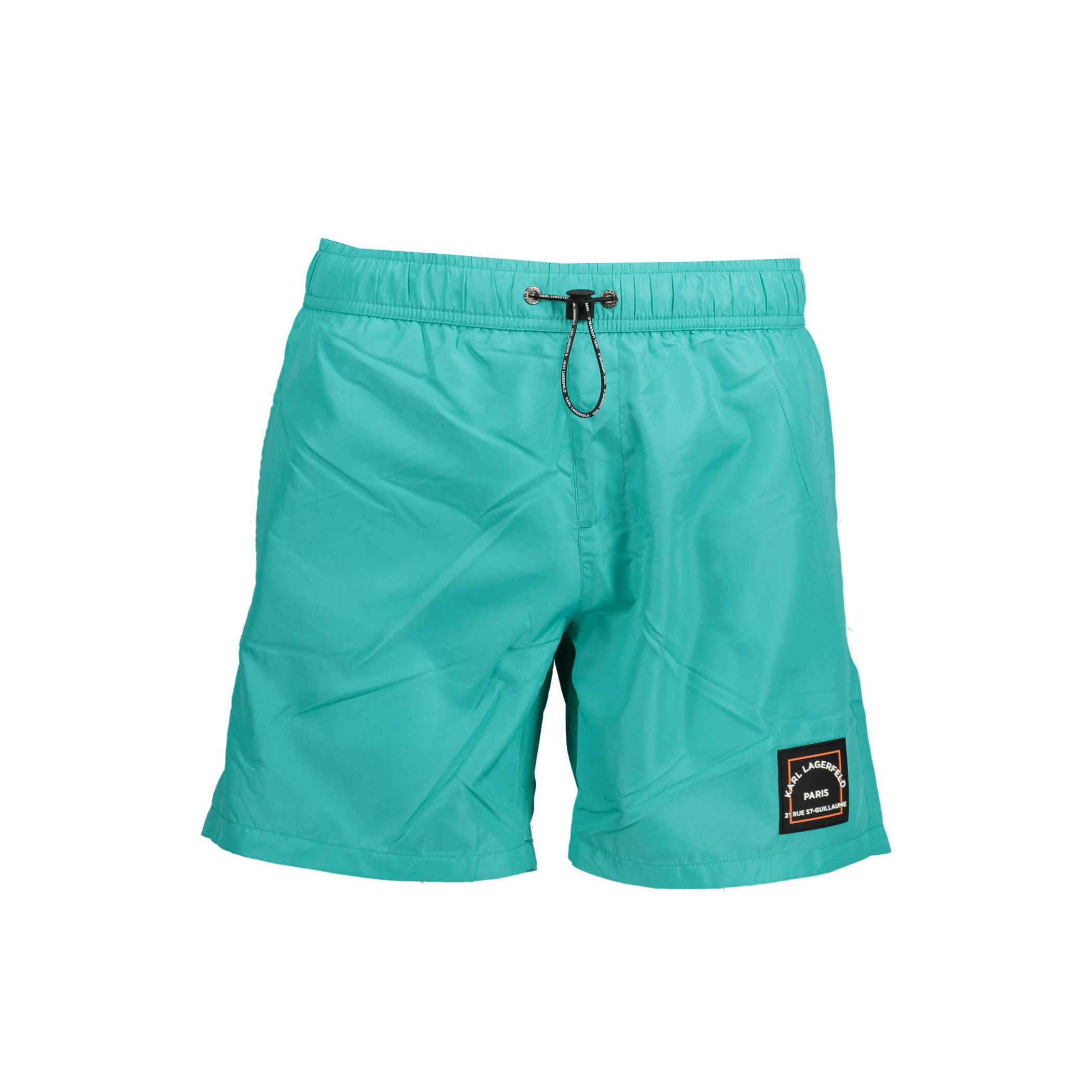 Снимка на Долнище на мъжки бански  beachwear, зелено KARL LAGERFELD