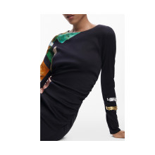 Снимка  на Дълга черна рокля за жени  DESIGUAL 