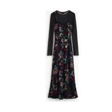 Снимка  на Дълга черна рокля за жени  DESIGUAL 