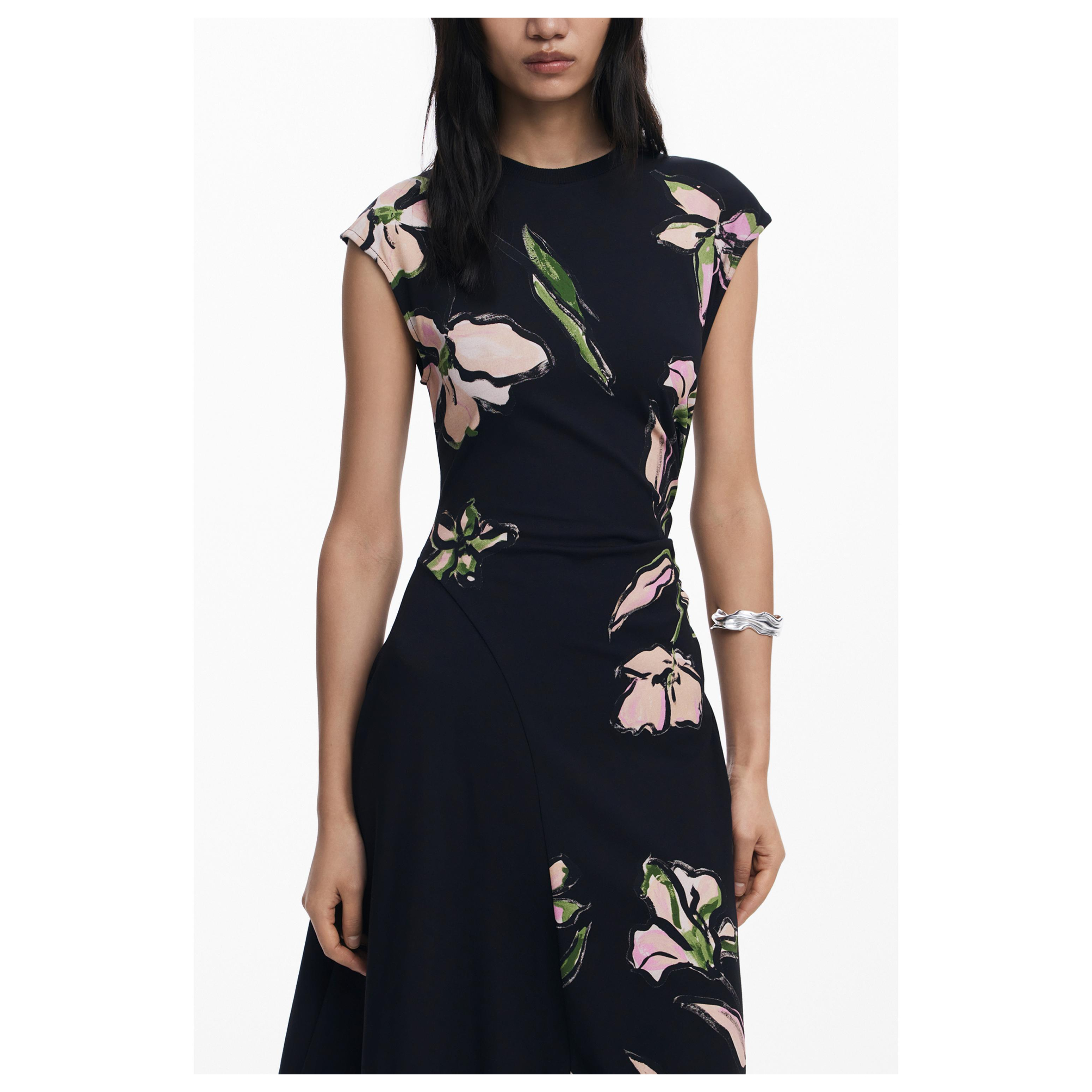 Снимка на Дълга черна рокля за жени  DESIGUAL