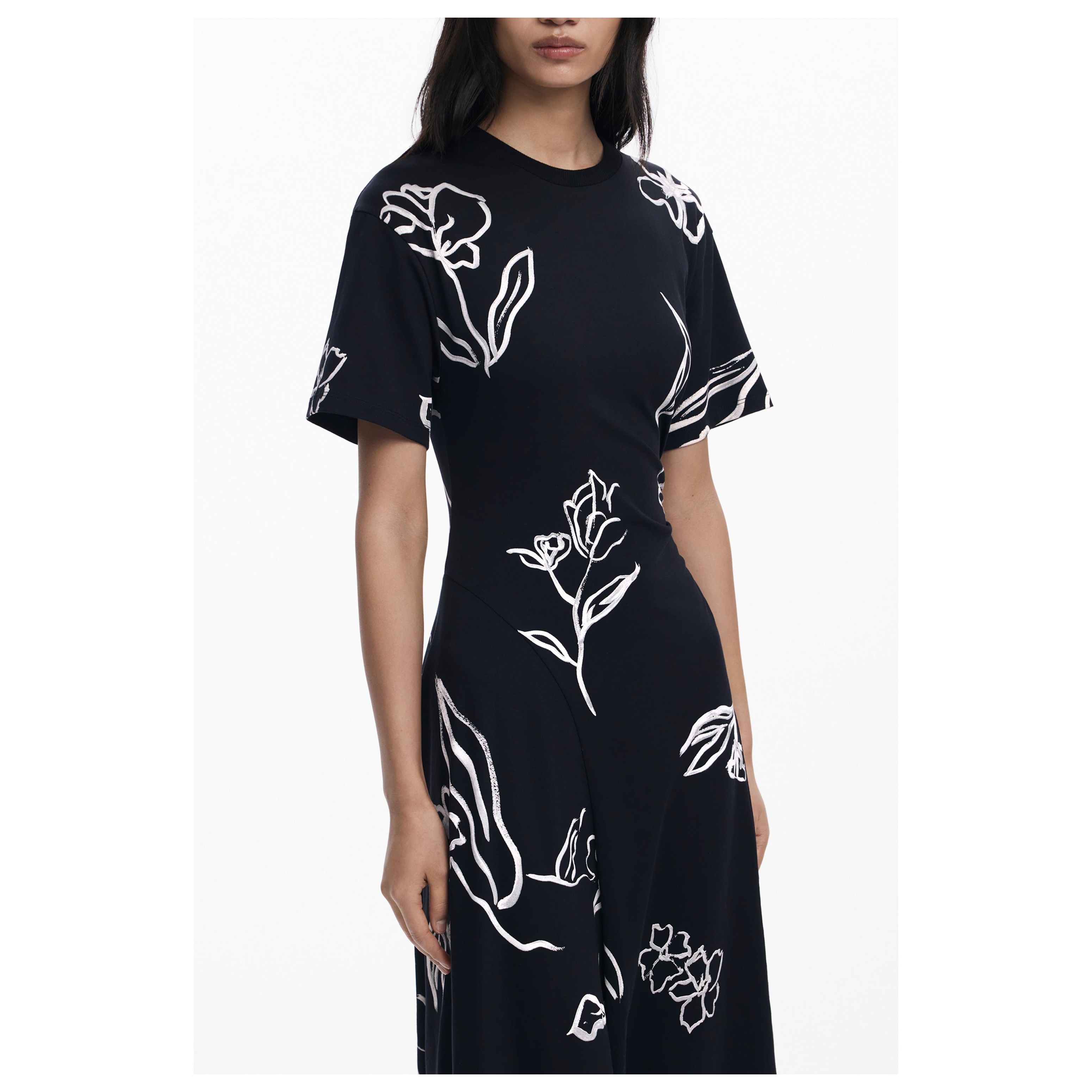 Снимка на Дълга черна рокля за жени  DESIGUAL