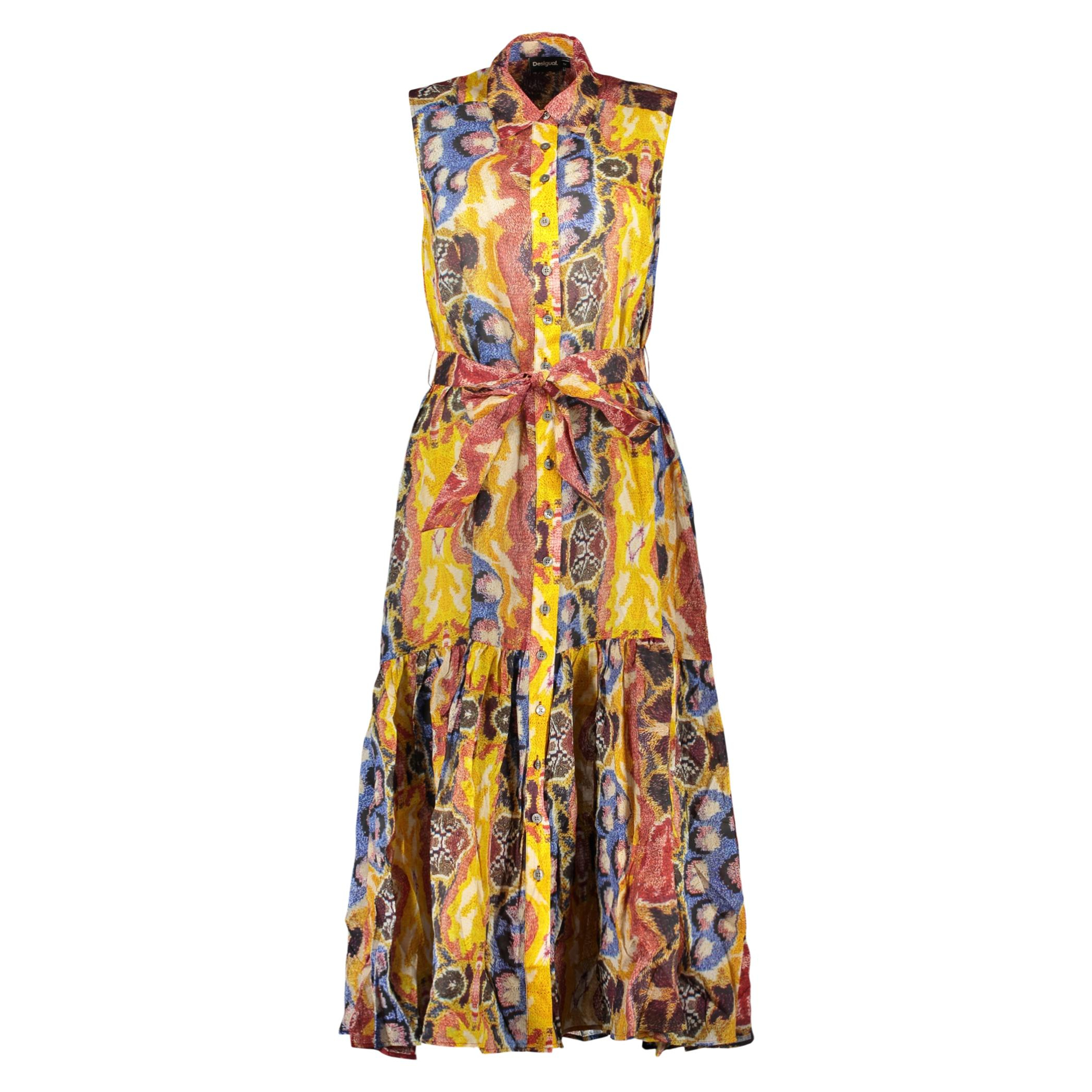 Снимка на Дълга дамска рокля , жълта DESIGUAL