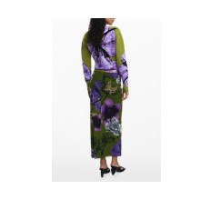 Снимка  на Дълга зелена пола за жени  DESIGUAL 