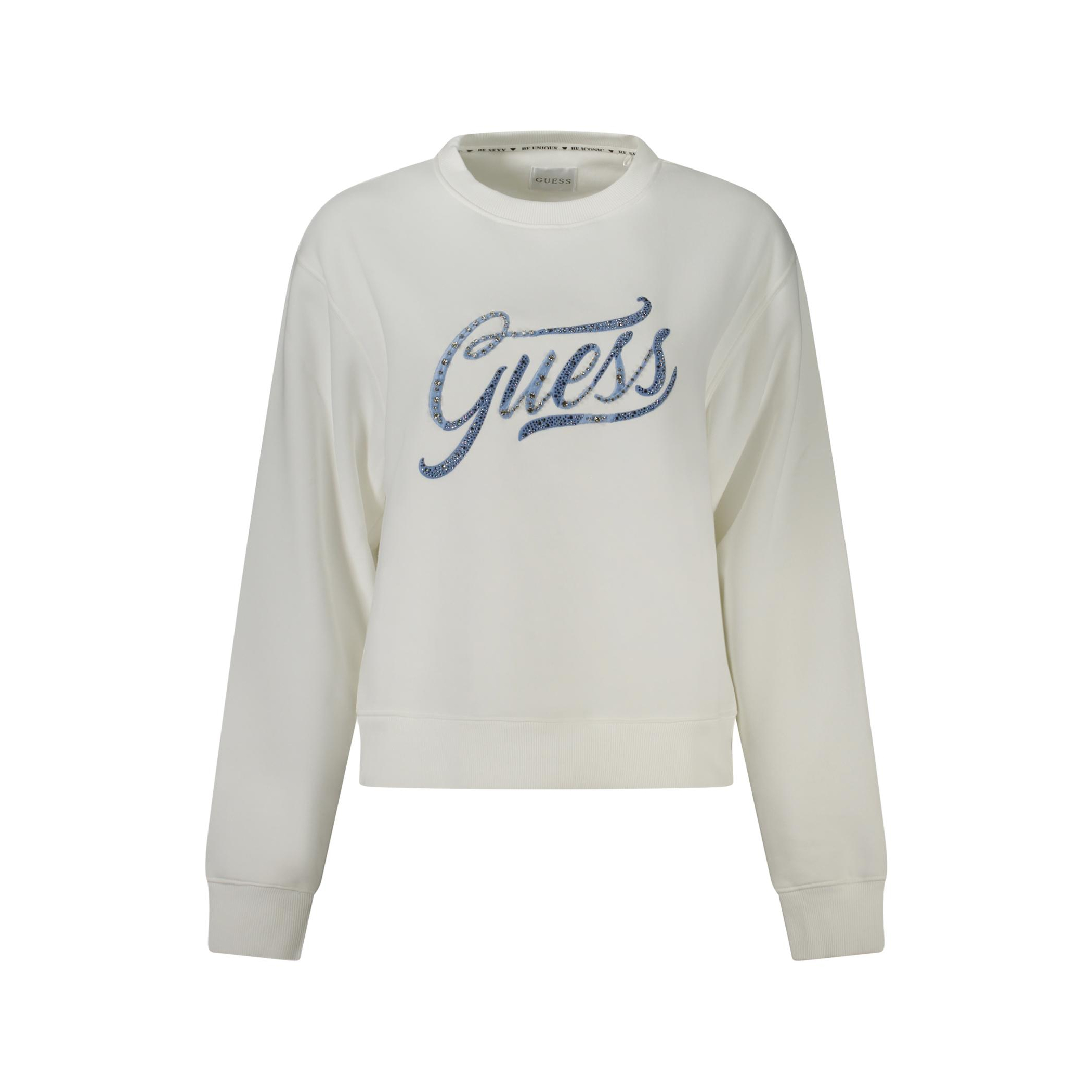 Снимка на Дънков суитшър  без цип дамски бял GUESS