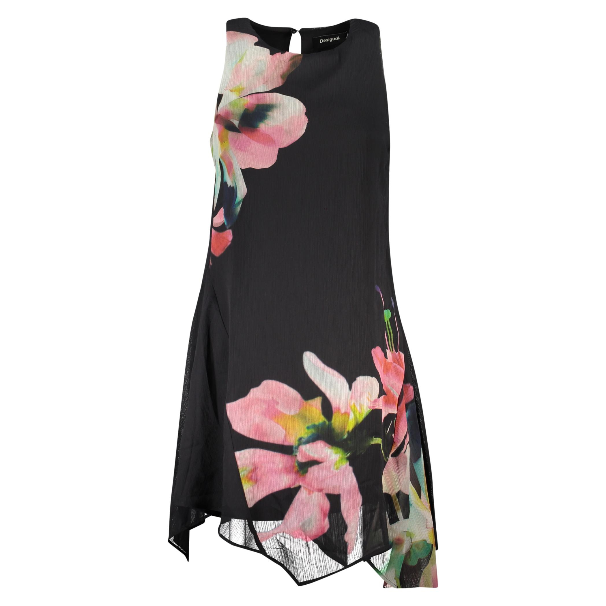 Снимка на Къса черна рокля за жени  DESIGUAL