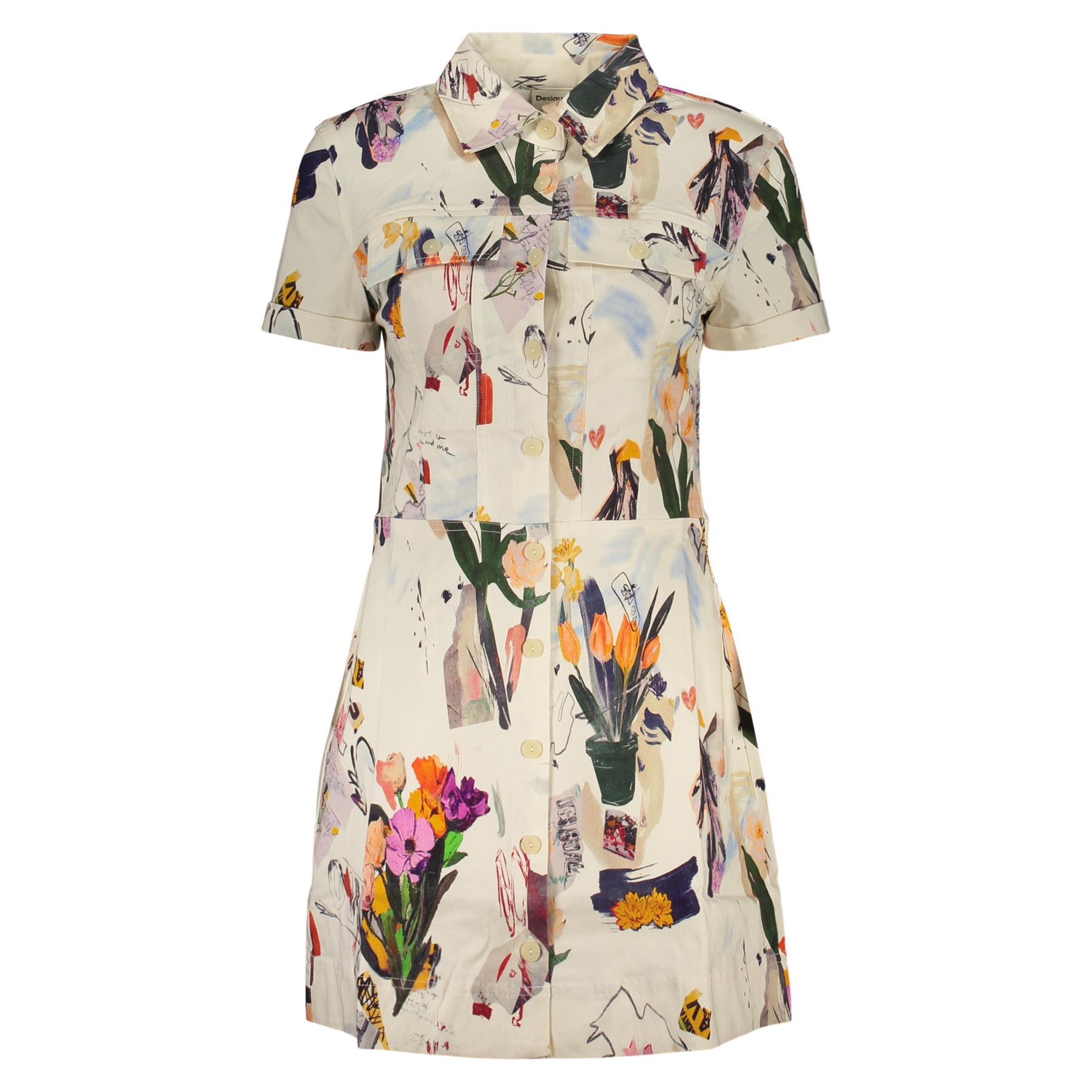 Снимка на Къса дамска рокля , бяла DESIGUAL