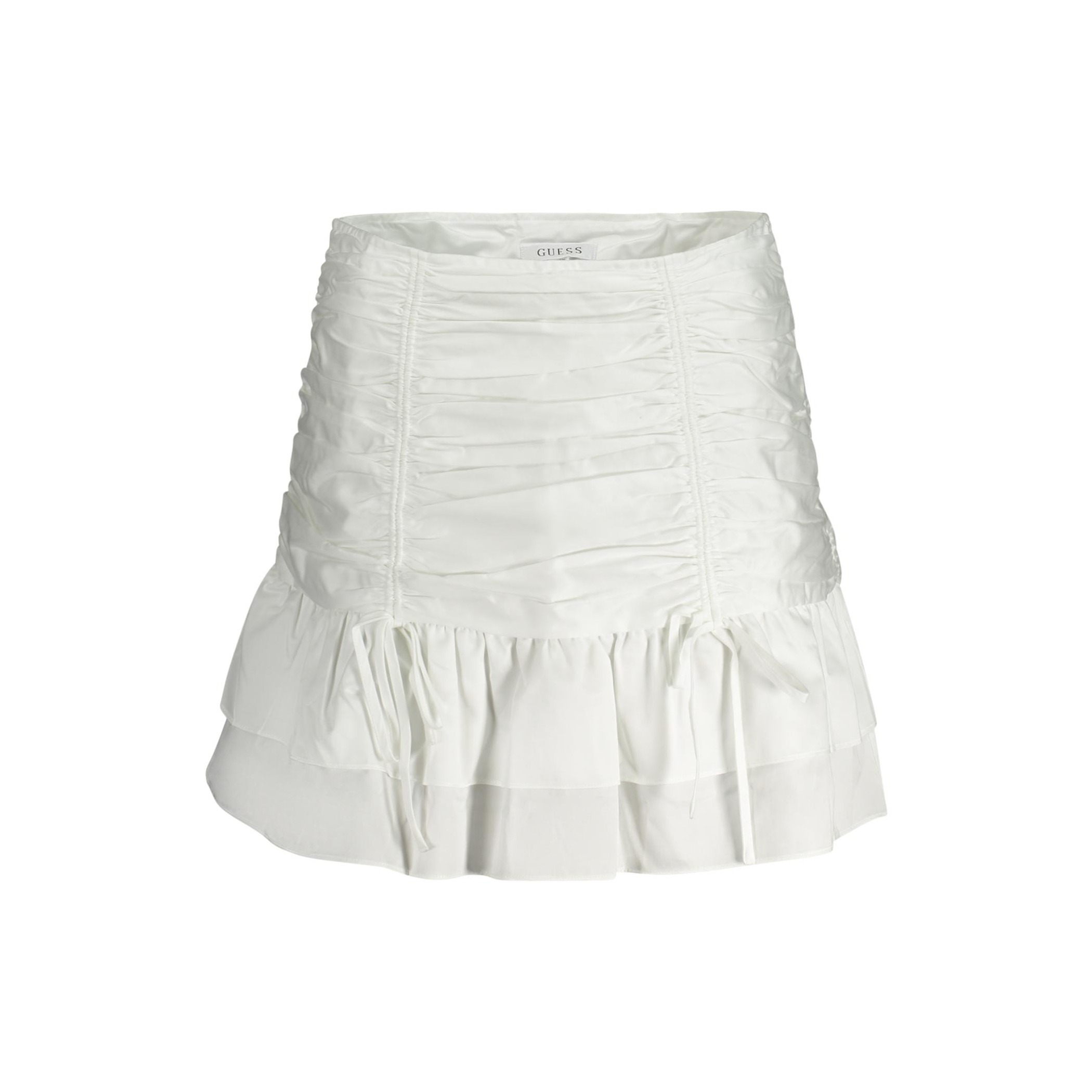 Снимка на Къса пола дамска бяла GUESS