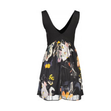 Снимка  на Къса рокля за жени в черно DESIGUAL 