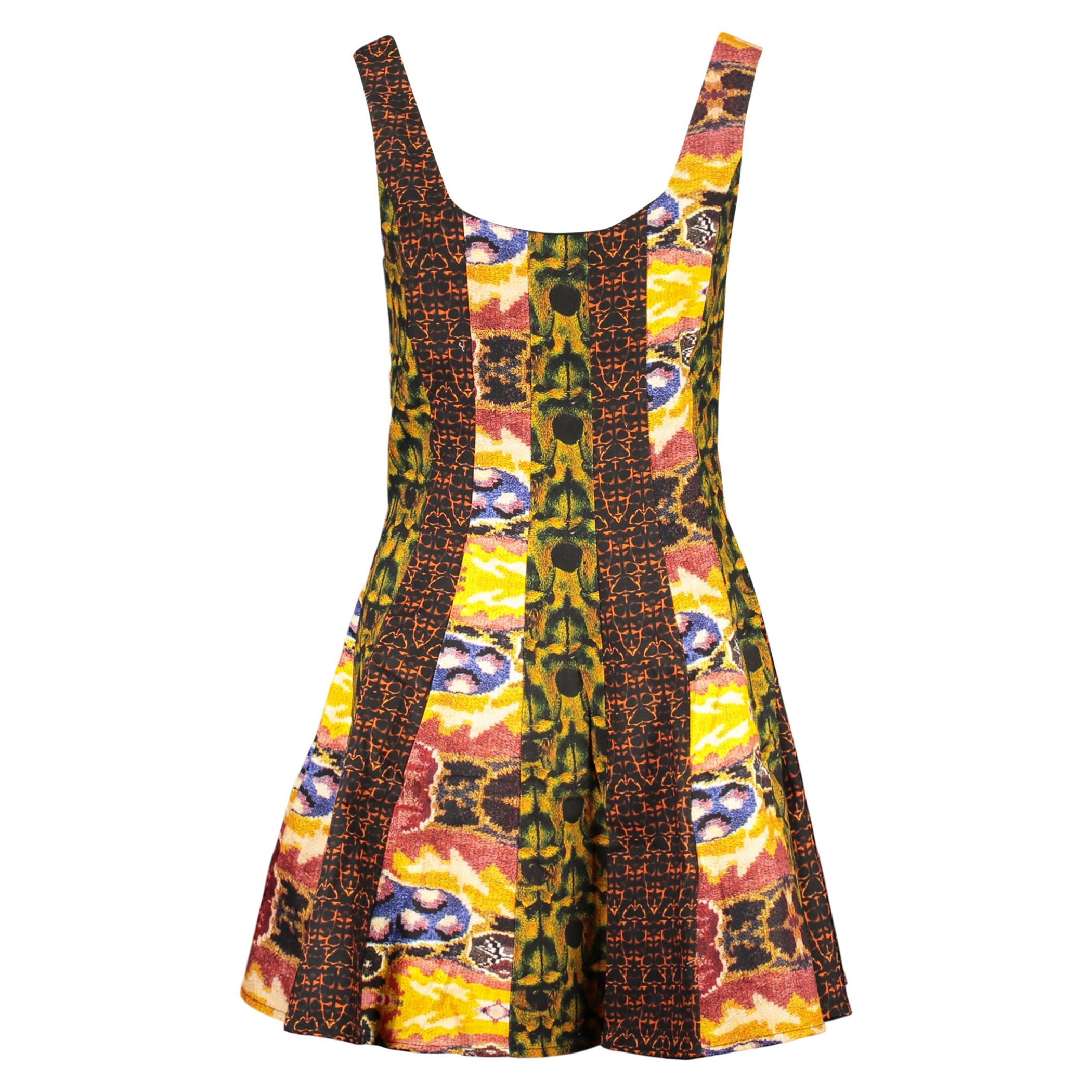 Снимка на Къса рокля за жени в жълто DESIGUAL