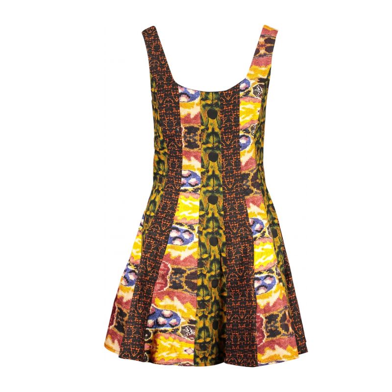 Къса рокля за жени в жълто