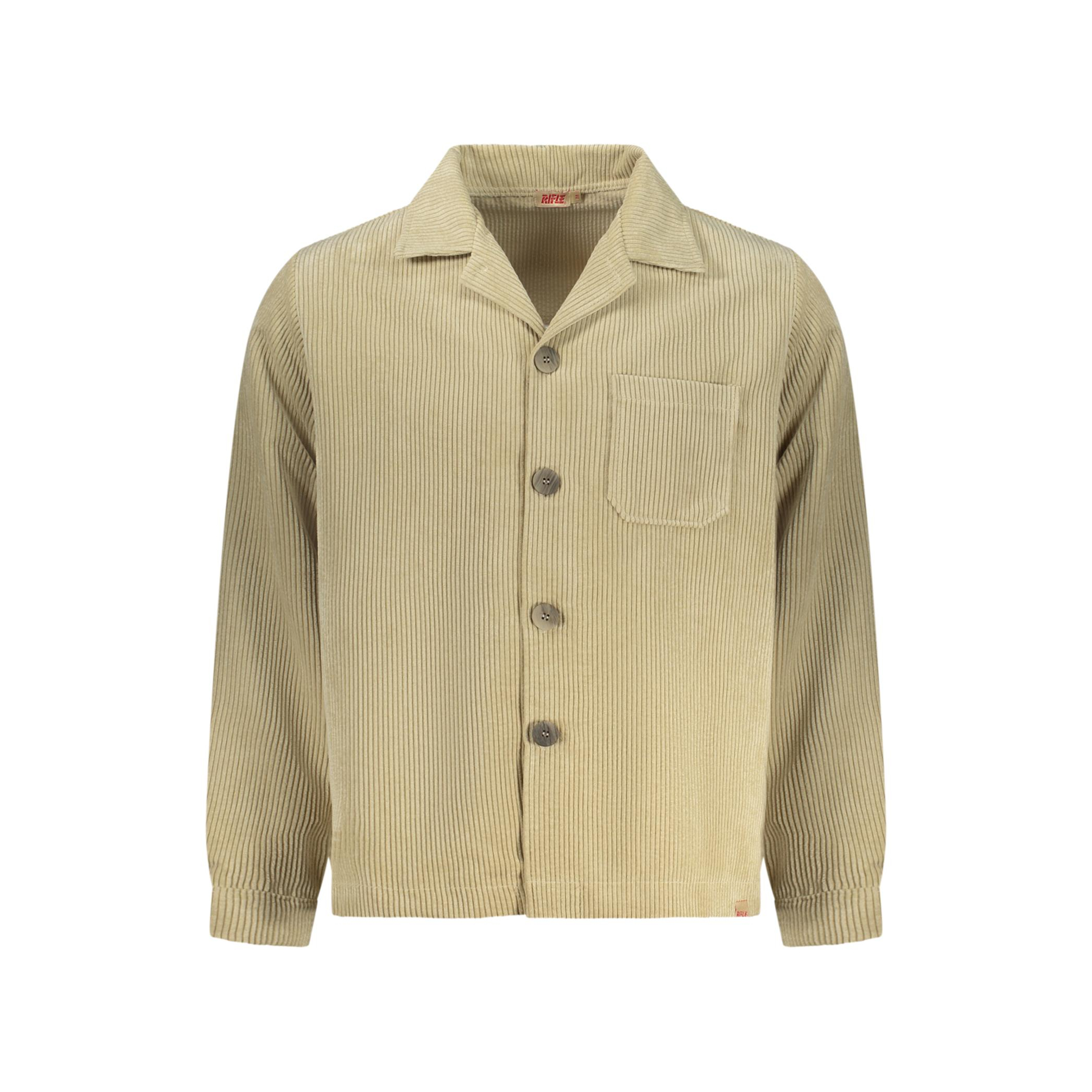 Снимка на Мъжка бежова риза с дълъг ръкав с пушка RIFLE