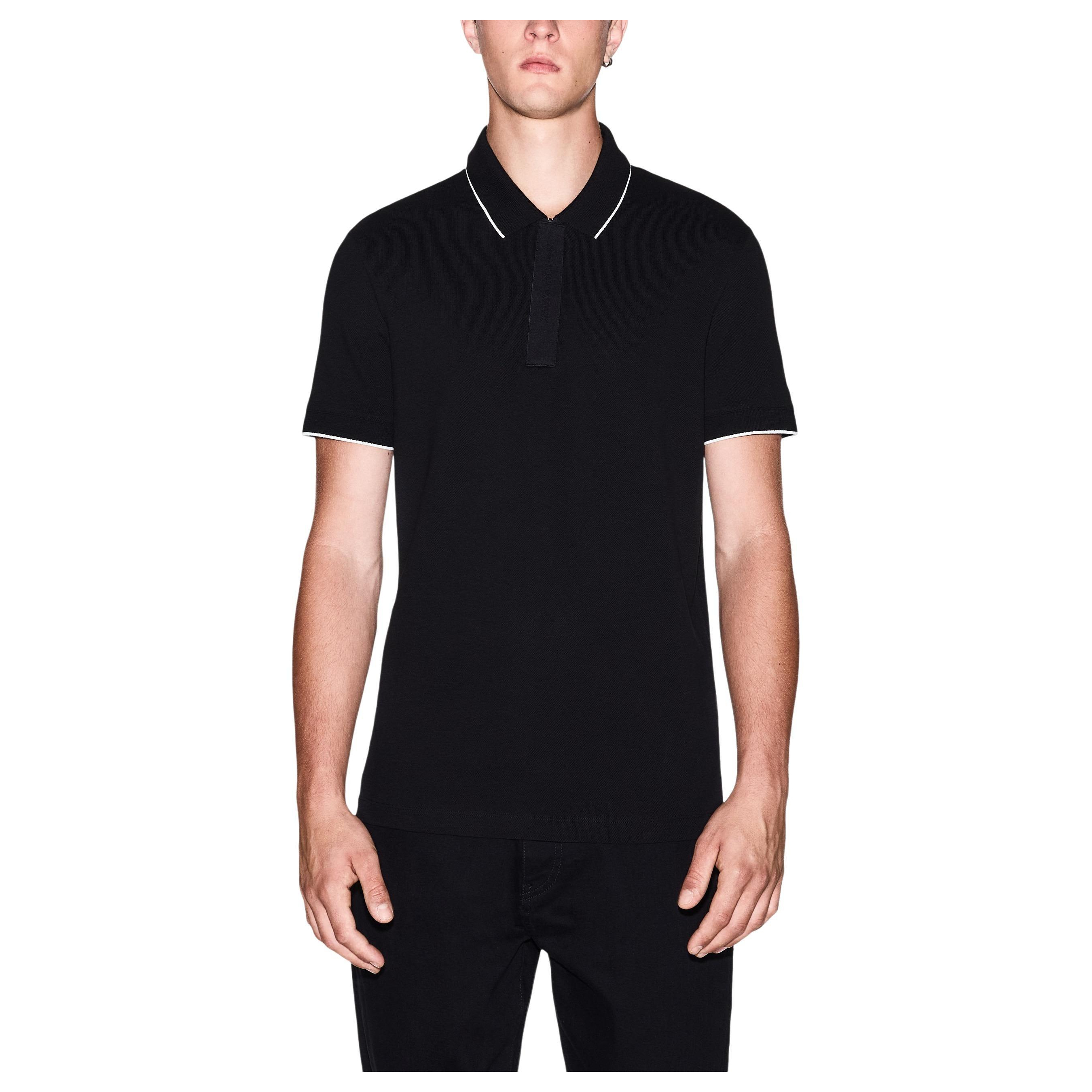 Снимка на Мъжка блуза с яка ARMANI EXCHANGE