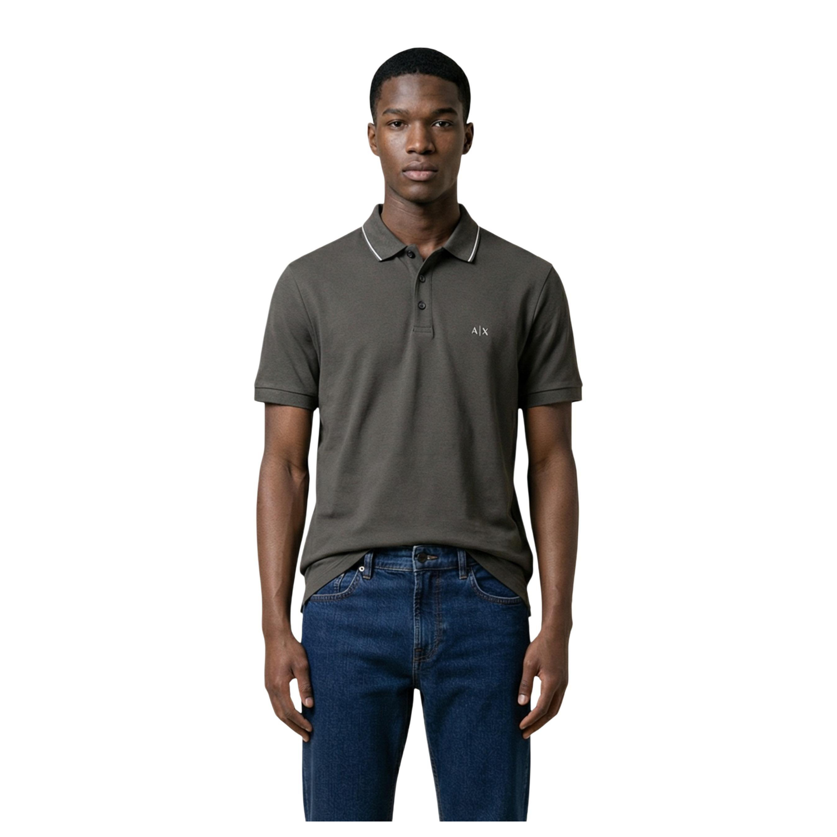 Снимка на Мъжка блуза с яка ARMANI EXCHANGE