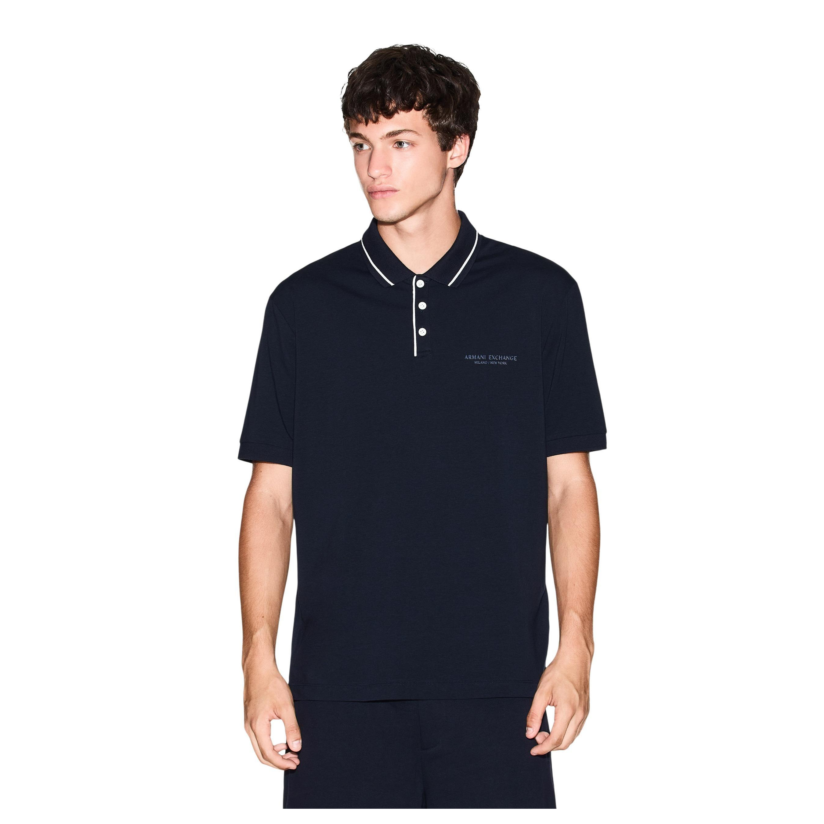 Снимка на Мъжка блуза с яка ARMANI EXCHANGE