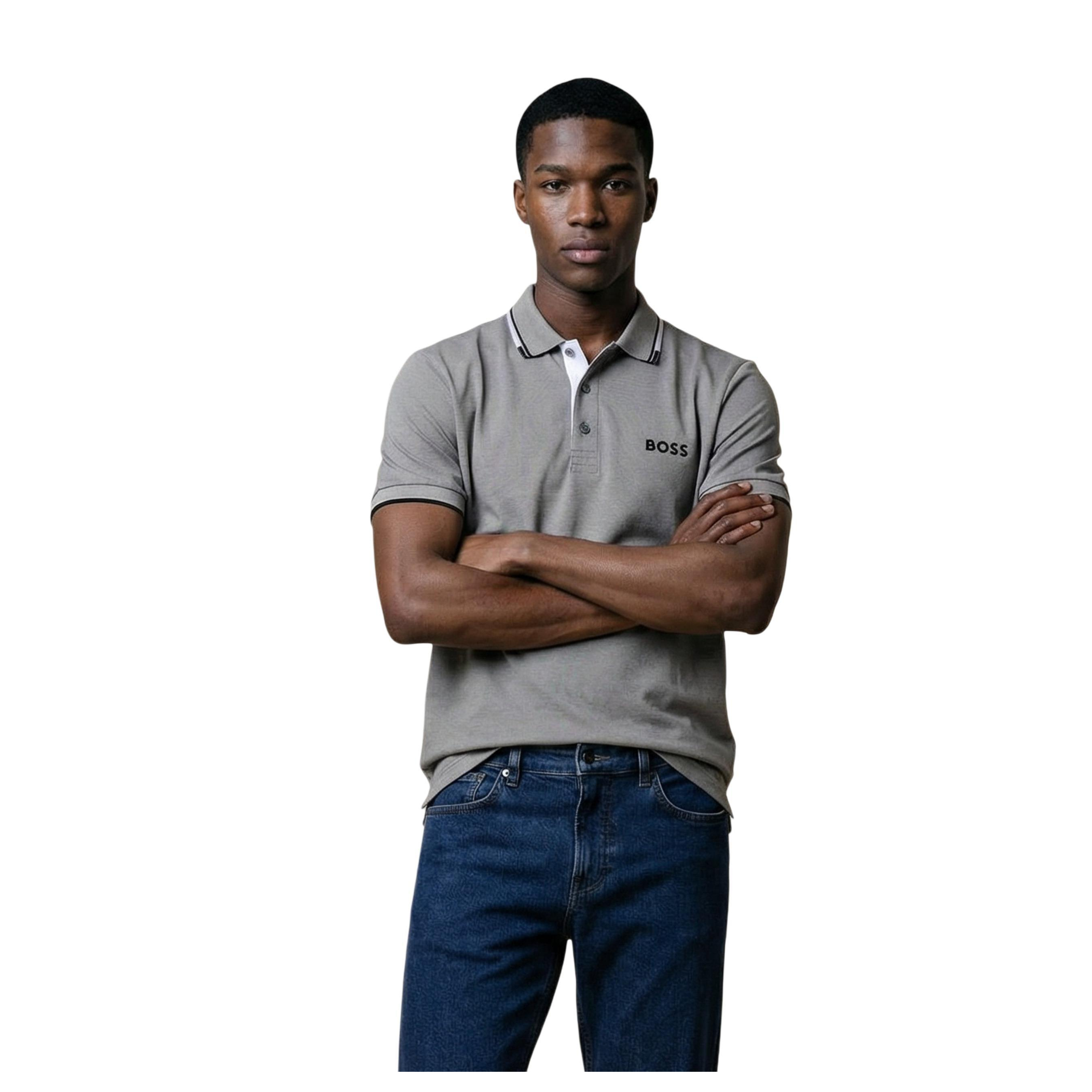 Снимка на Мъжка блуза с яка BOSS