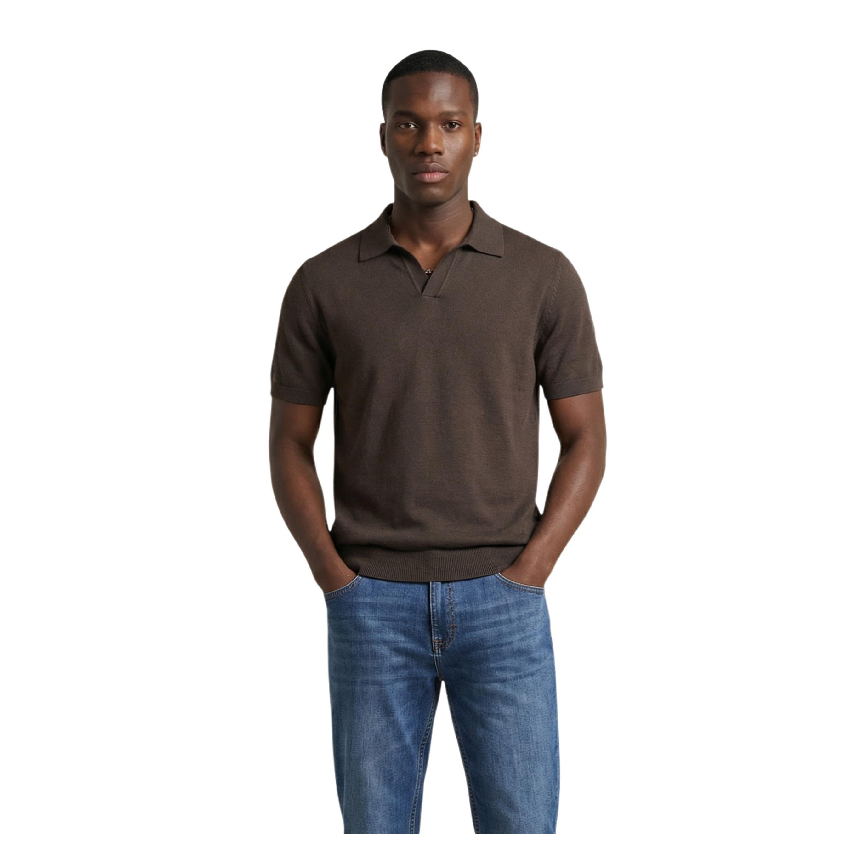 Снимка на Мъжка блуза с яка YOS