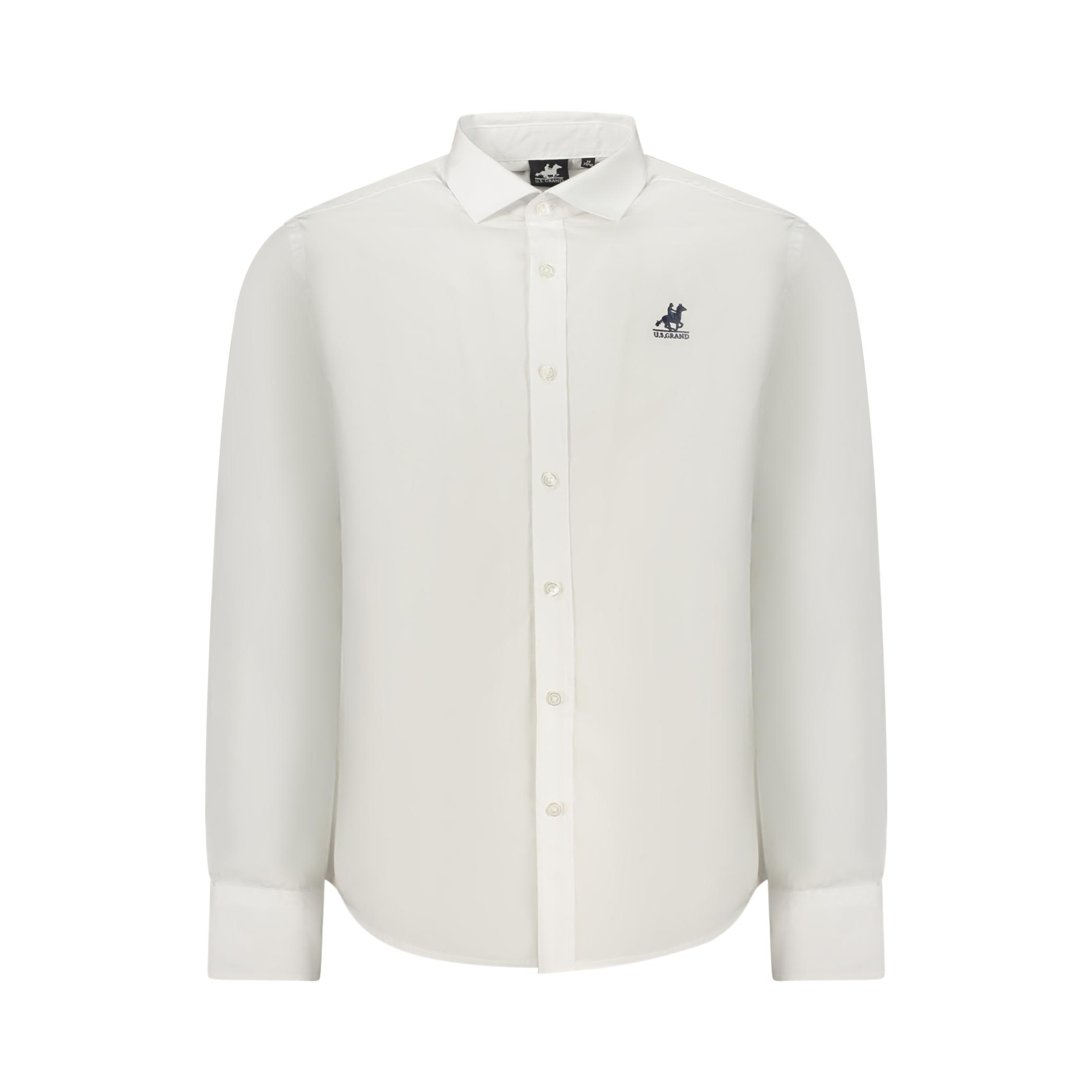 Снимка на Мъжка бяла риза с дълъг ръкав us grand U.S. GRAND