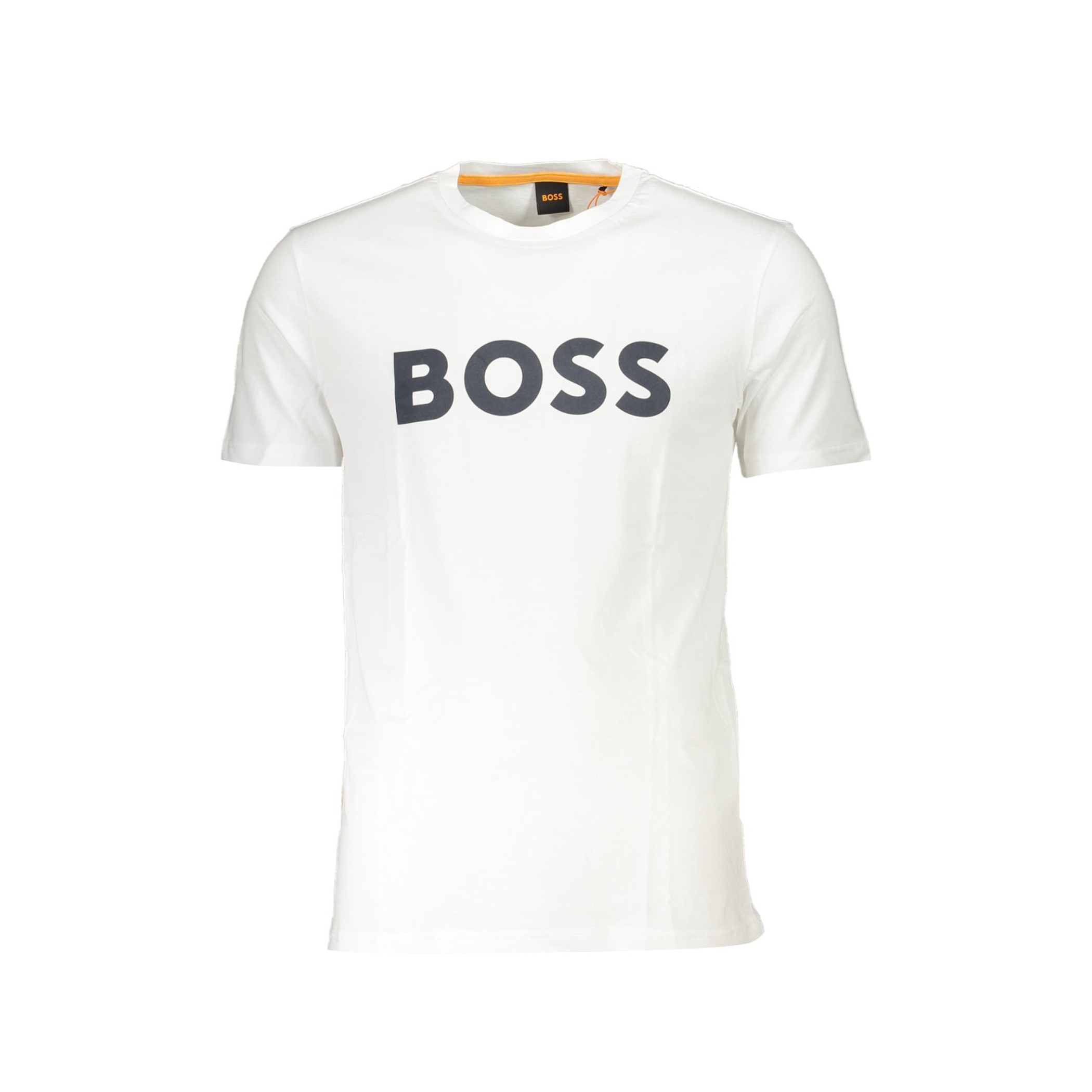 Снимка на Мъжка бяла тениска с къс ръкав hugo  BOSS