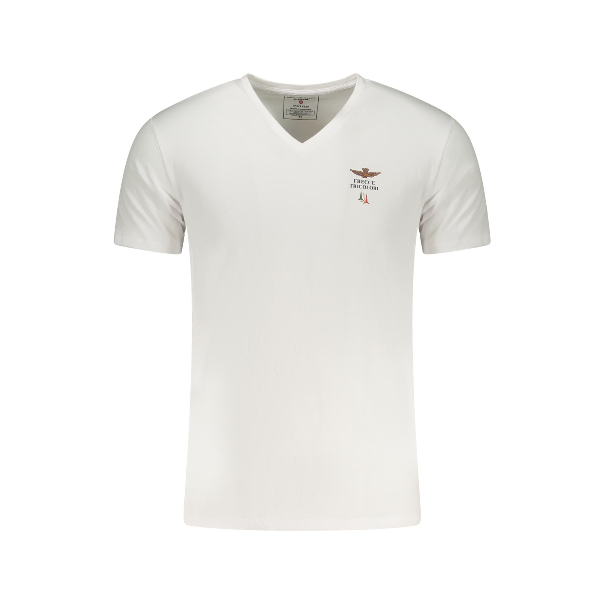 Снимка на Мъжка бяла тениска за открито  AERONAUTICA MILITARE