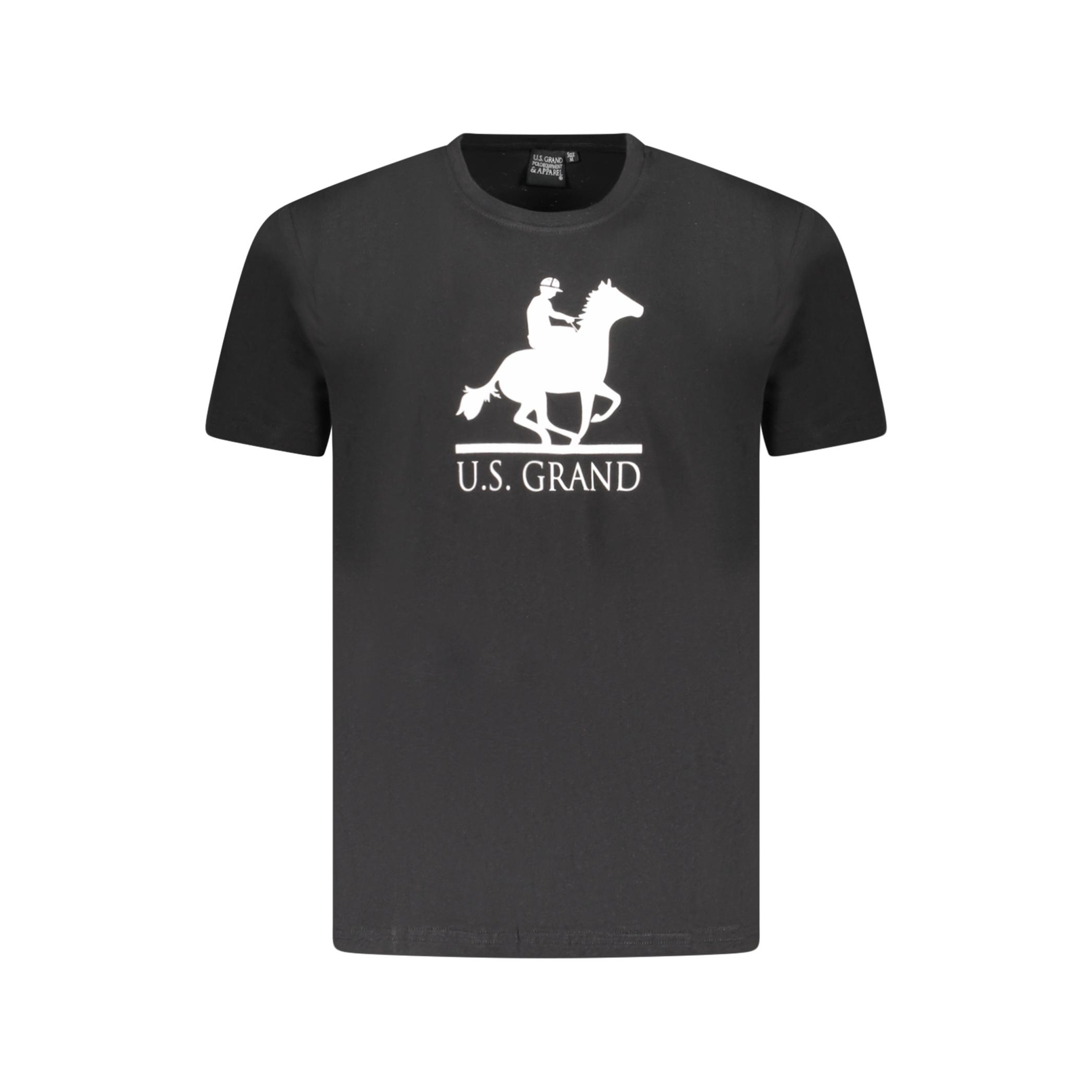 Снимка на Мъжка черна тениска с къс ръкав us grand U.S. GRAND