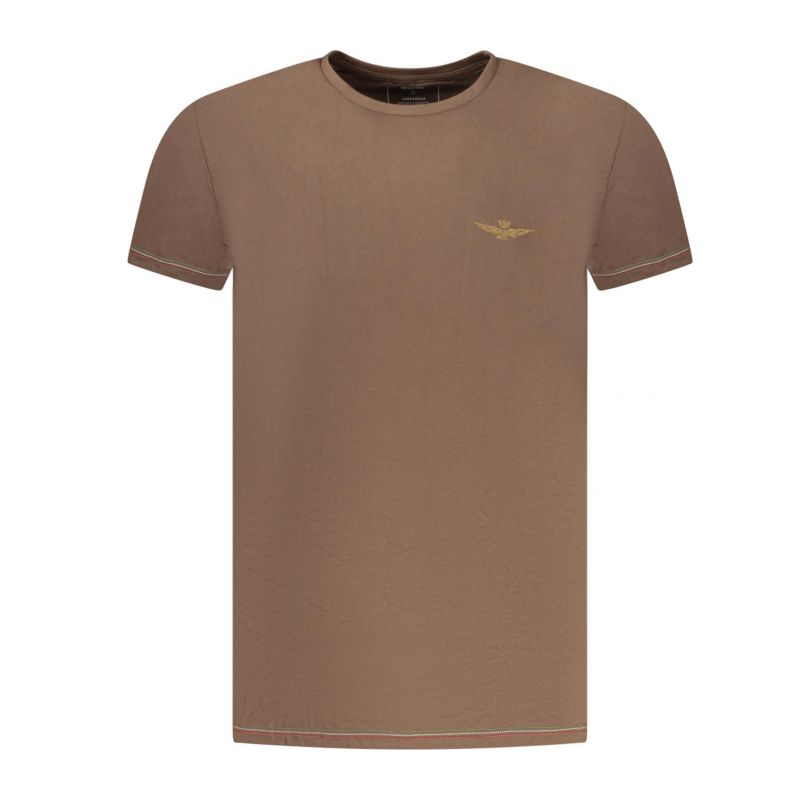 Мъжка кафява тениска с връхно облекло