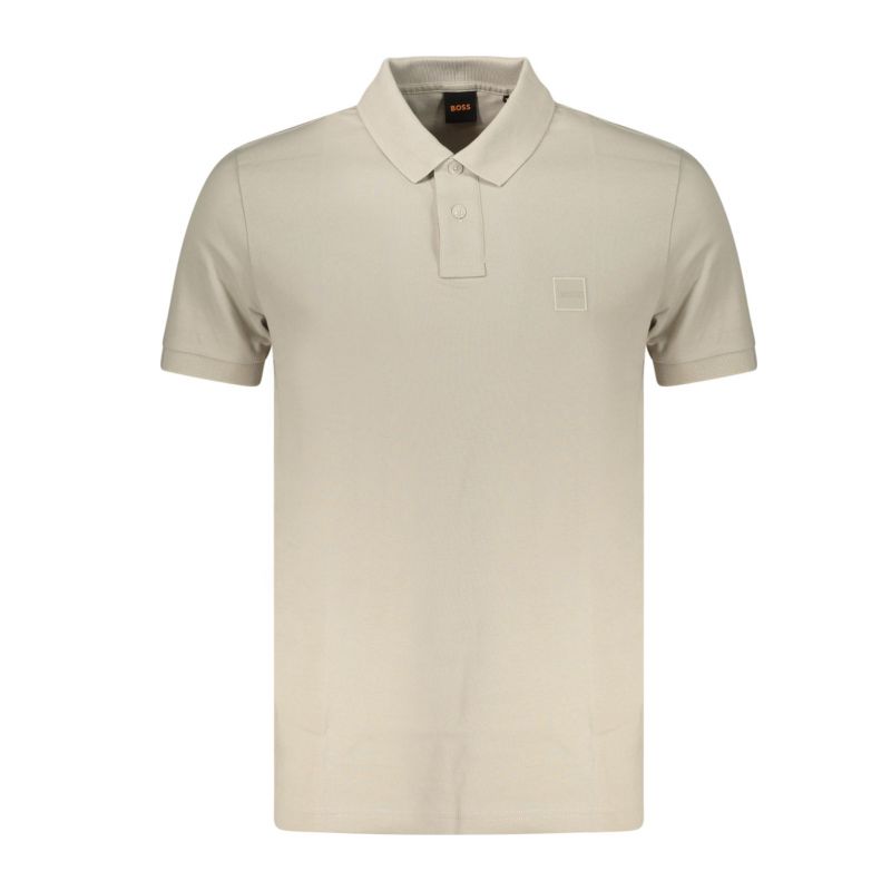 Мъжка поло близа с къс ръкав , бежова