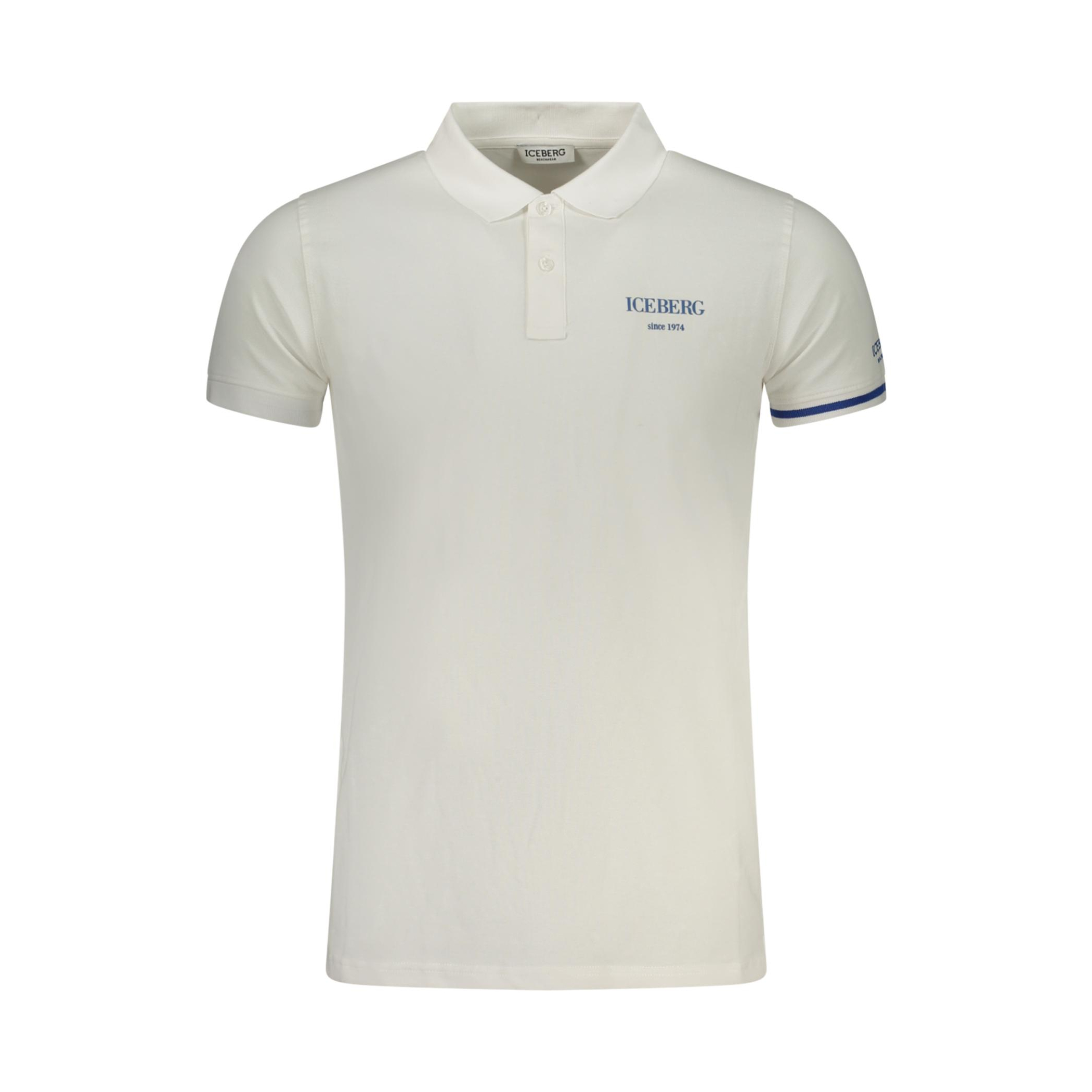 Снимка на Мъжка поло близа с къс ръкав , бяла ICEBERG
