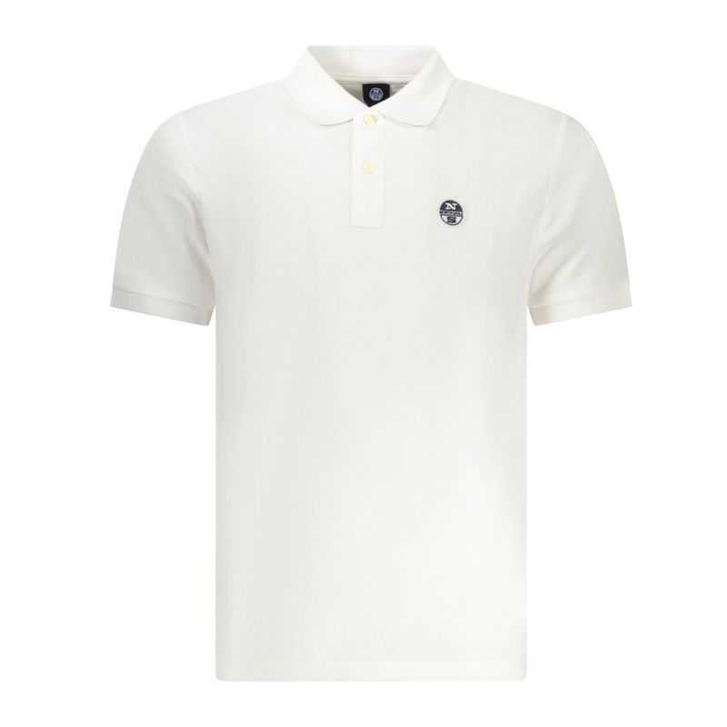 Мъжка поло близа с къс ръкав , бяла