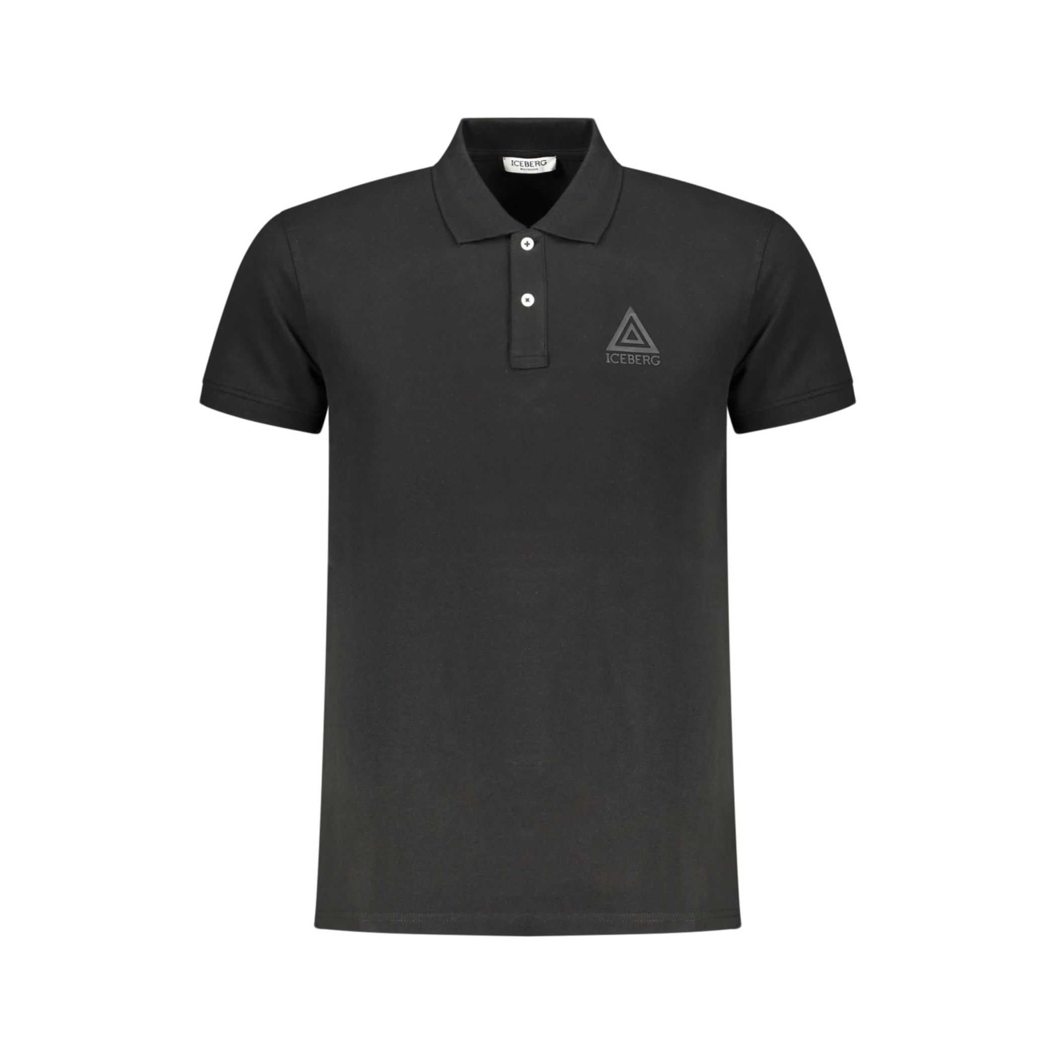 Снимка на Мъжка поло близа с къс ръкав , черна ICEBERG
