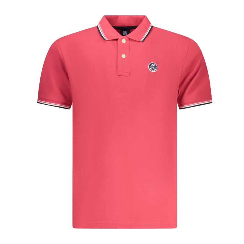 Мъжка поло близа с къс ръкав , червена