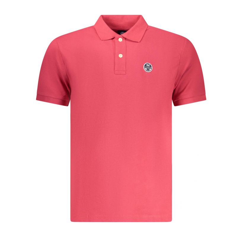 Мъжка поло близа с къс ръкав , червена