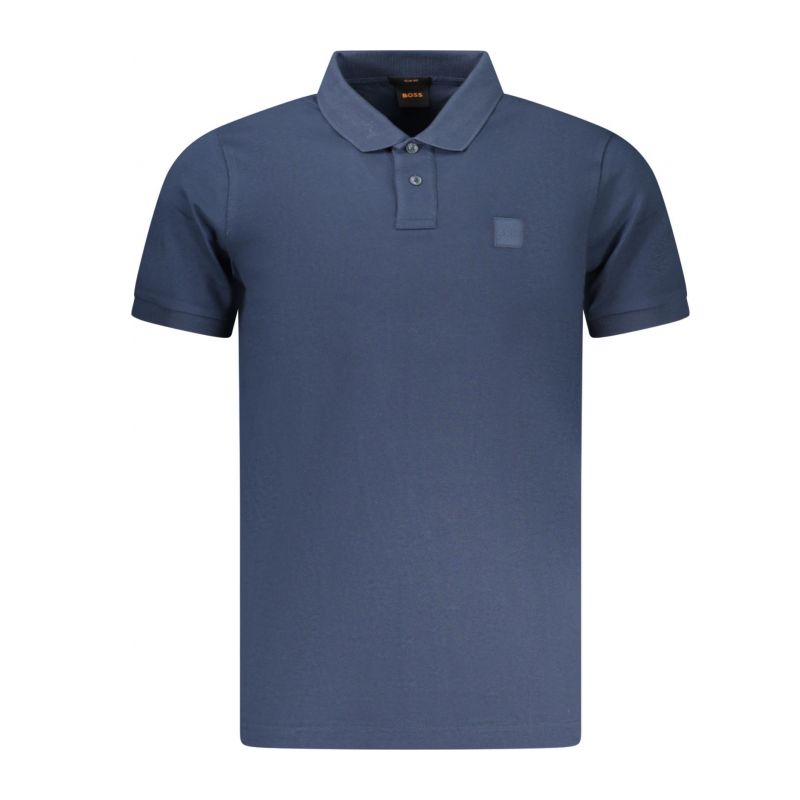 Мъжка поло близа с къс ръкав , синя