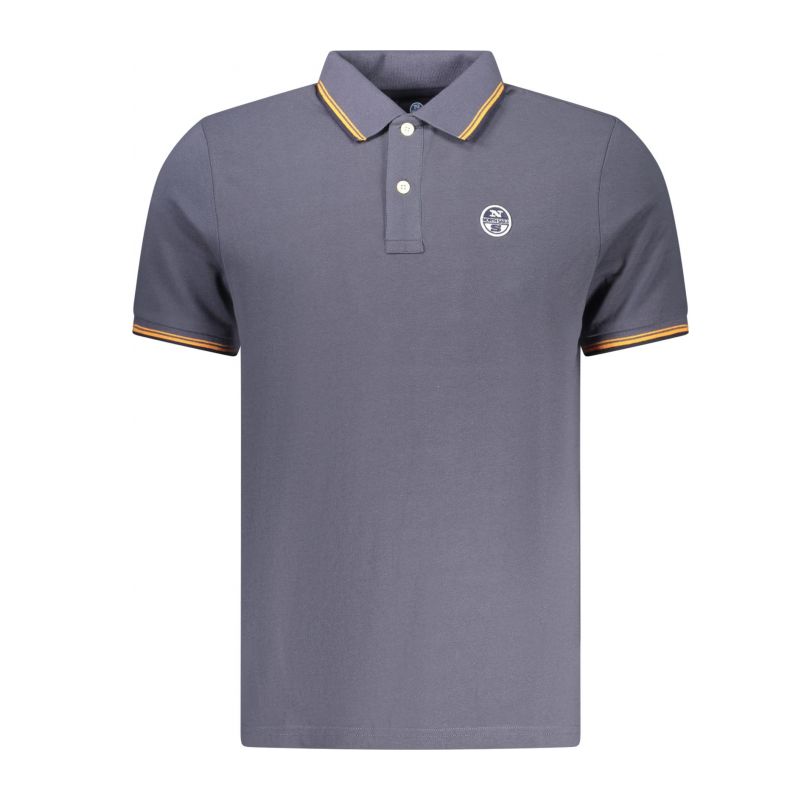 Мъжка поло близа с къс ръкав , синя