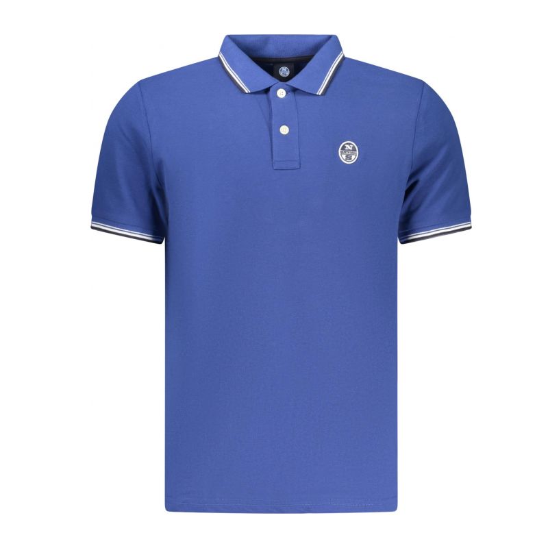 Мъжка поло близа с къс ръкав , синя