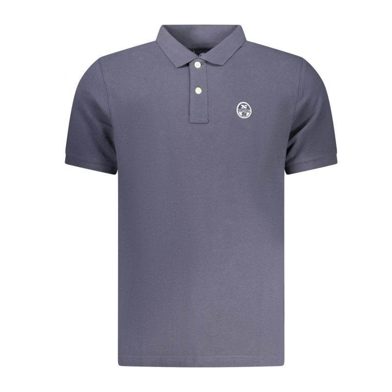 Мъжка поло близа с къс ръкав , синя