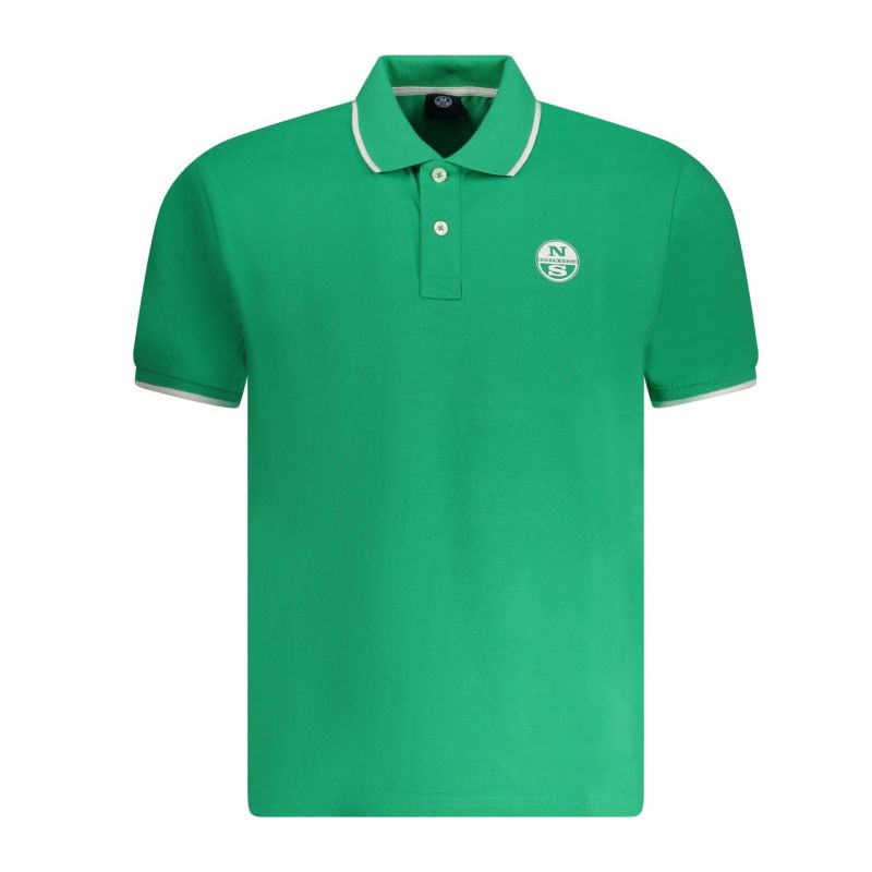 Мъжка поло близа с къс ръкав , зелена