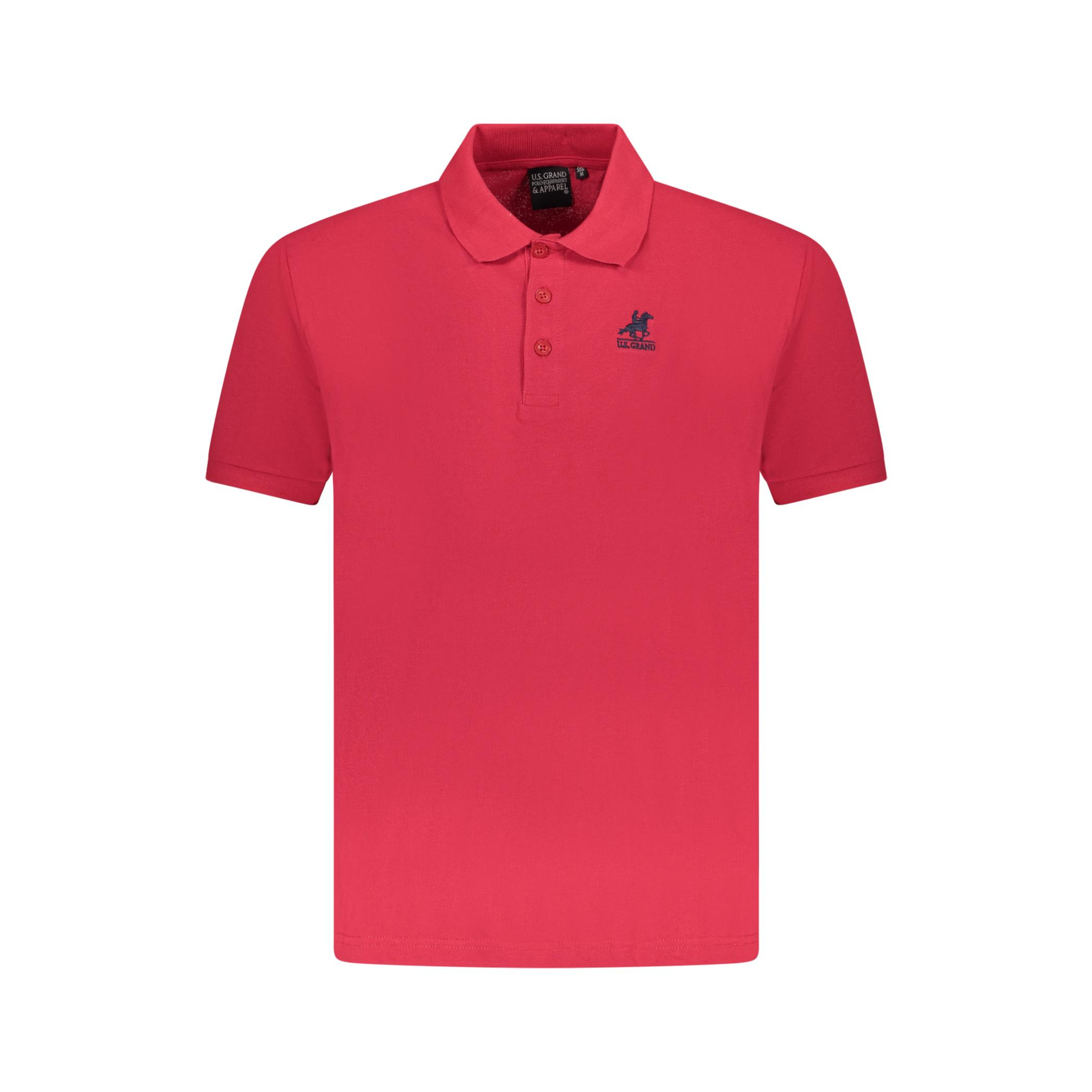 Снимка на Мъжка поло близа с къс ръкав us grand, червена U.S. GRAND