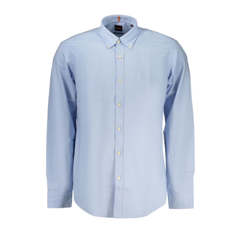 Мъжка риза с дълъг ръкав , синя