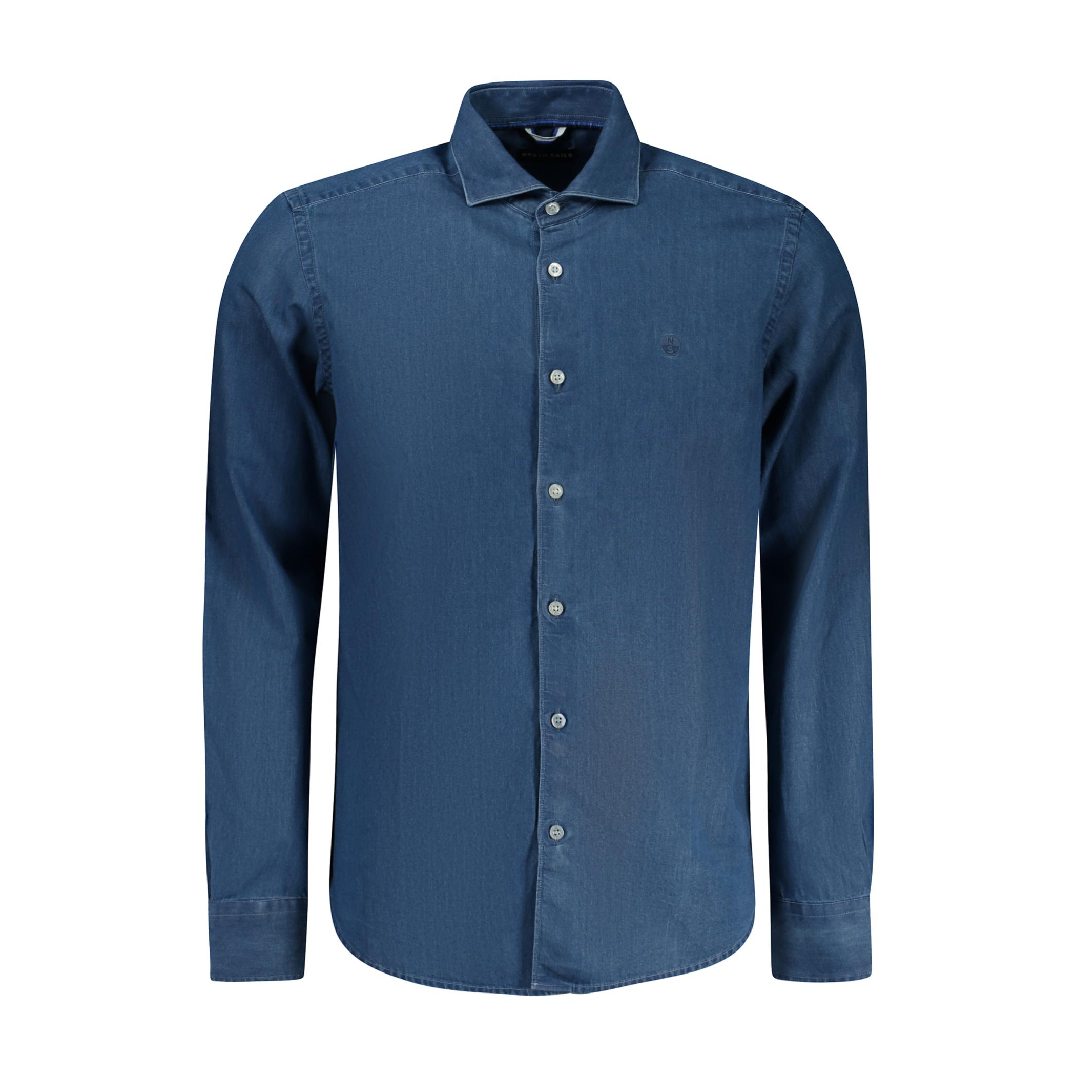 Снимка на Мъжка риза с дълъг ръкав , синя NORTH SAILS