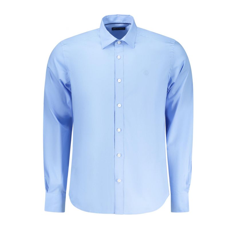 Мъжка риза с дълъг ръкав , синя