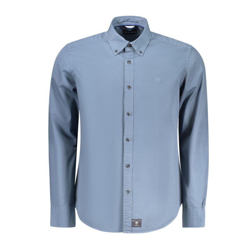 Мъжка риза с дълъг ръкав , синя