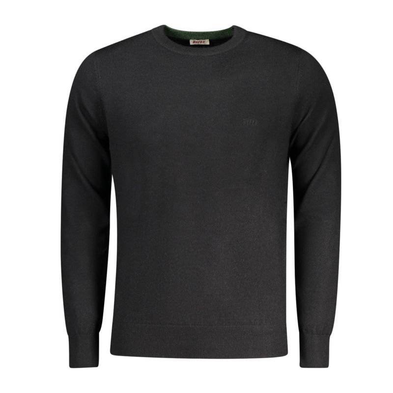 Мъжка риза с пушка, черна