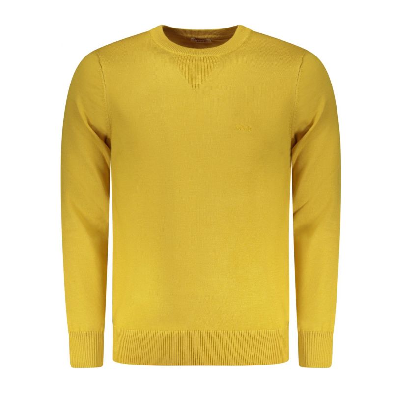 Мъжка риза с пушка, жълта