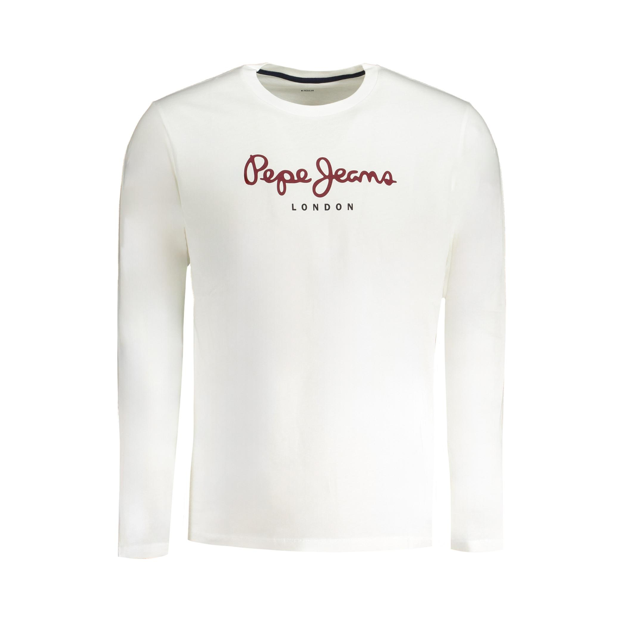 Снимка на Мъжка тениска с дълъг ръкав , бяла PEPE JEANS
