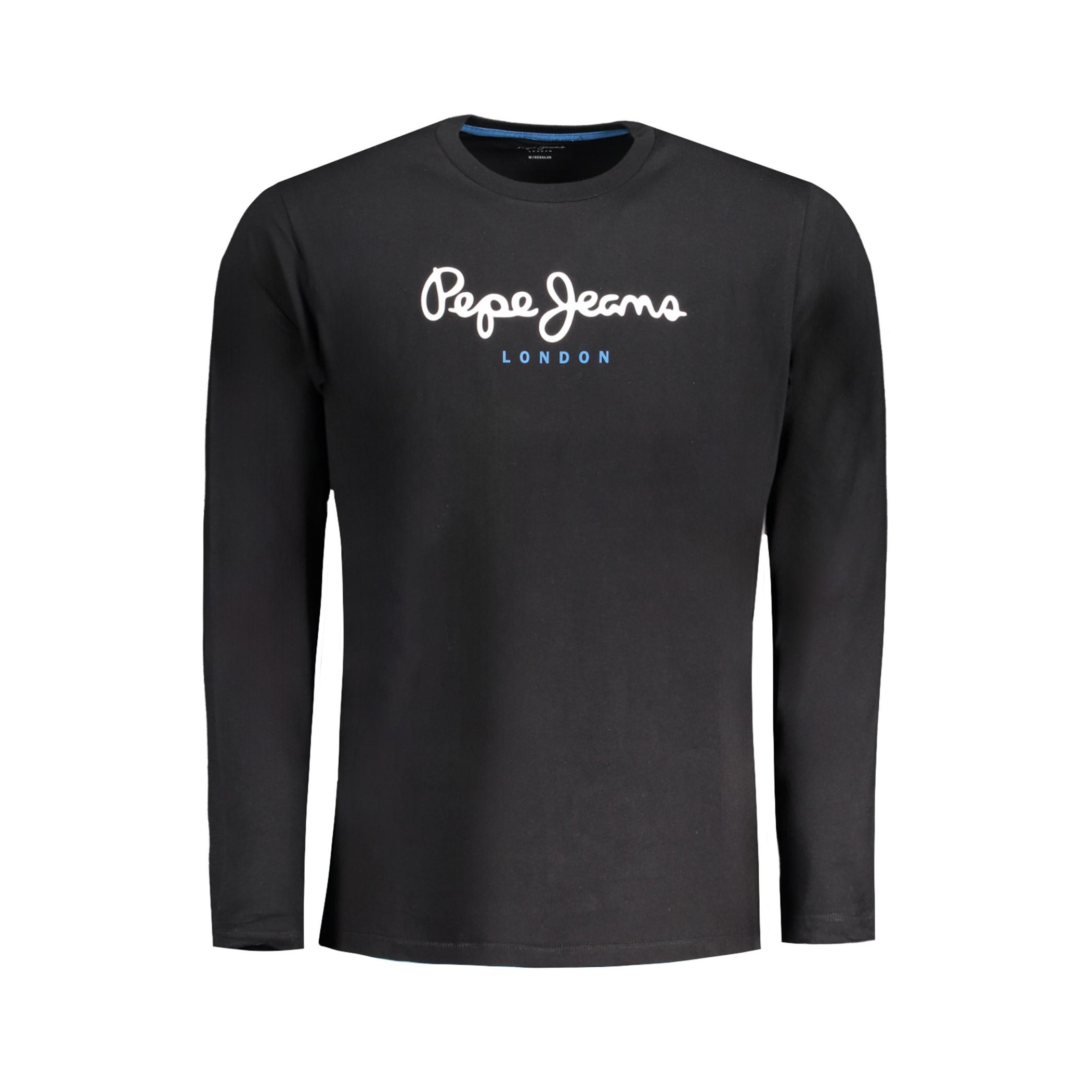 Снимка на Мъжка тениска с дълъг ръкав , черна PEPE JEANS