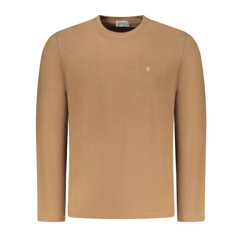 Мъжка тениска с дълъг ръкав , кафява