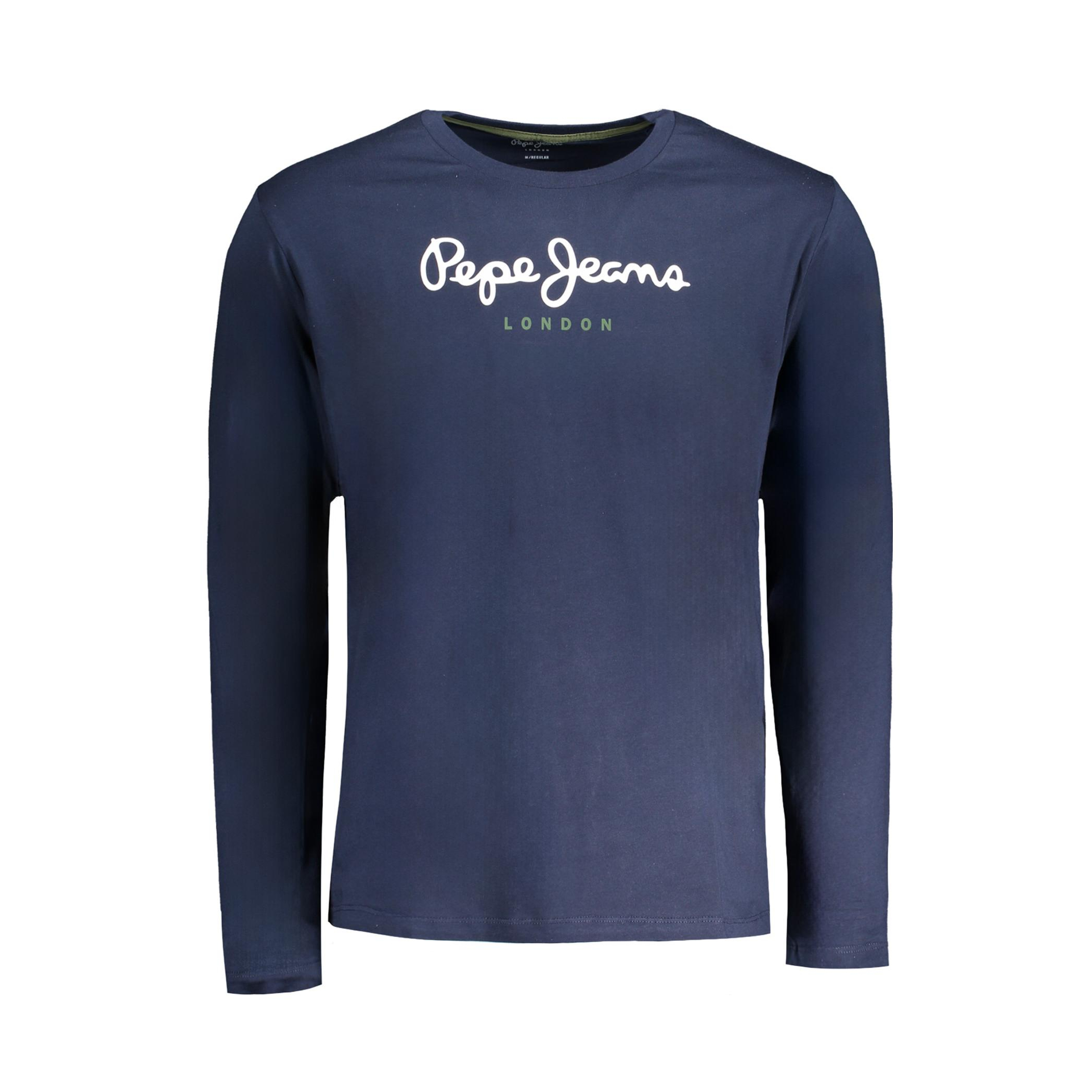 Снимка на Мъжка тениска с дълъг ръкав , синя PEPE JEANS