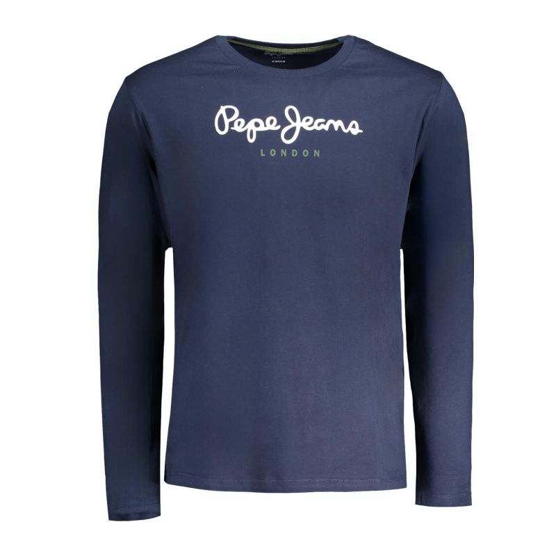 Мъжка тениска с дълъг ръкав , синя